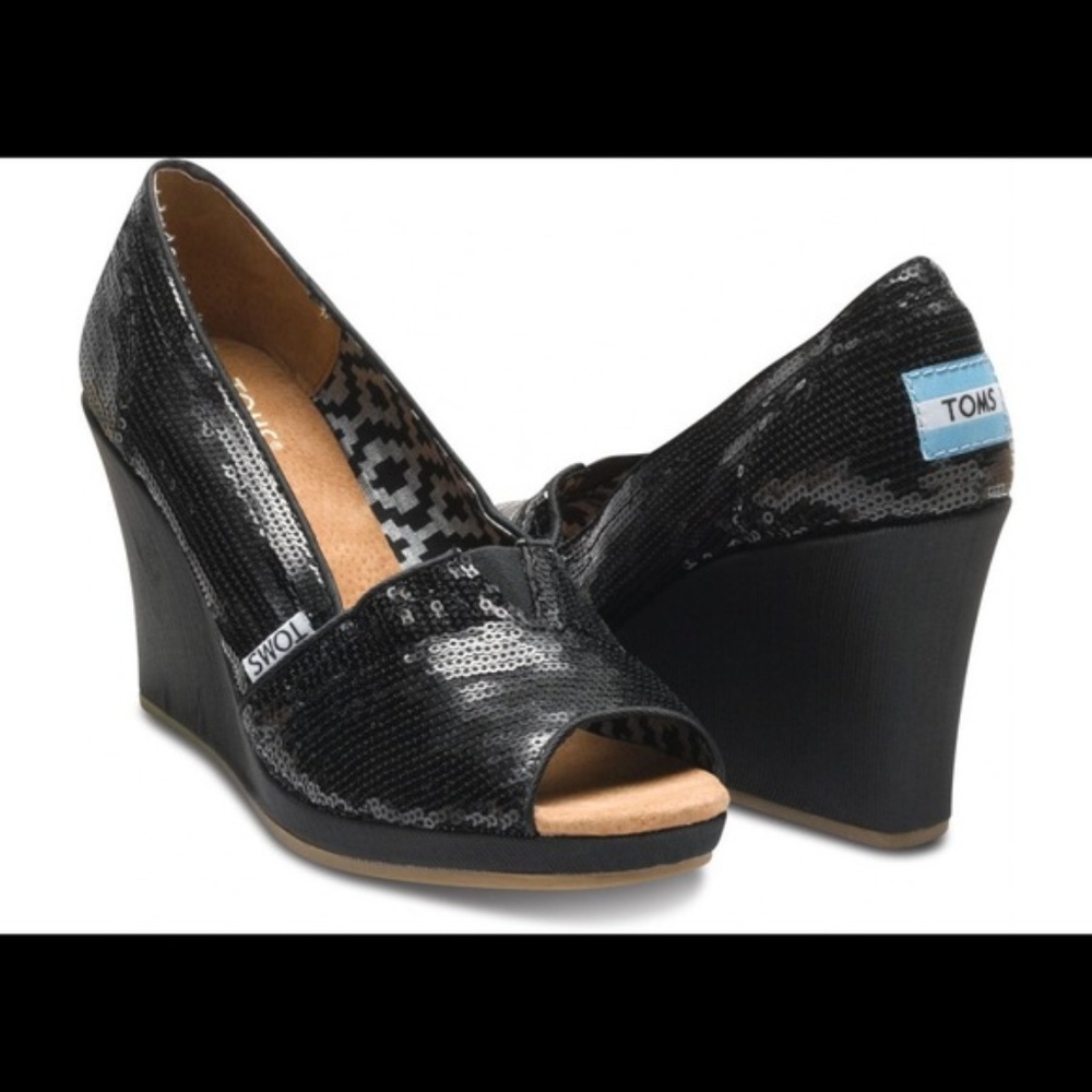 TOMS Sequin Wedge